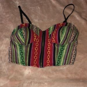 Bustier crop top